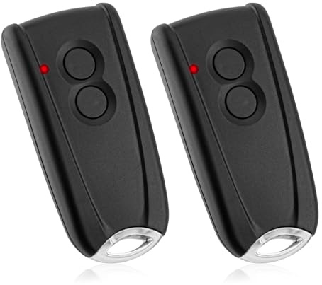 pepape 2 Pack Garage Door Remote for EcoStar RSC2-433 RSE2-433 | Compatible with Hormann EcoStar Liftronic/EuroPro 500 700 800 Portronic D2500 D5000 S4000 Gate Opener Fob