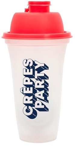 Shaker Pour Pâte à Crêpes - Contenance 500 ml (Rouge)