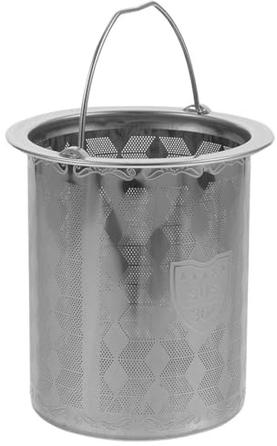 ABOOFAN Tea Leak Stainless Steel Drinking Glasses Insert Teapots Infuser Pot Leaf Diffuser Infuser for Loose Metal Strainer Filter with Lid Liner Pot