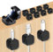 Carehabi 12 Pièces Supports de câbles magnétiques - Organisateur de câbles Autocollant pour Bureau, Table de Chevet, Chargeur, écouteurs, etc.