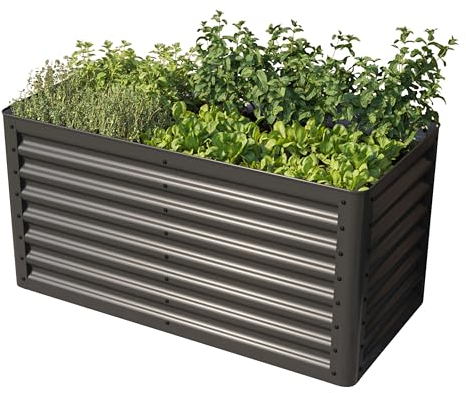 GFP PRIMEYARD Huerto Urbano Luca, Acero, Antracita 120x60x60 cm