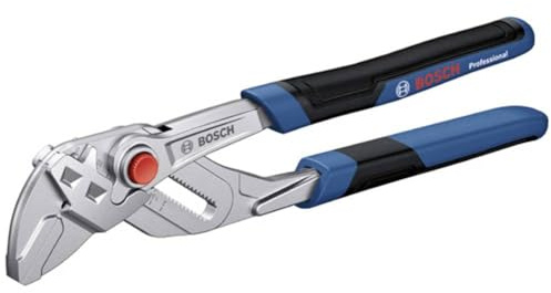 Bosch Professional Pince-clé multiprise (250 mm, poignée à revêtement softgrip bi-matière, acier chrome-vanadium)