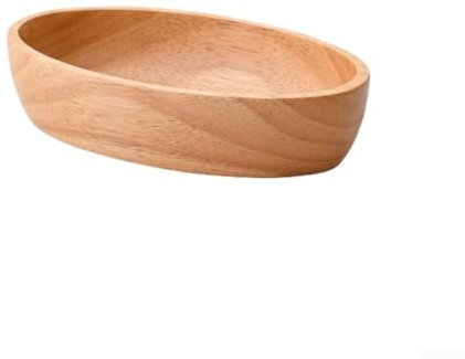 YUANGANG Bandeja de madera para servir, cuencos decorativos rústicos para amasar, cenas, aperitivos, frutas, llaves, almacenamiento, centro de mesa hecho a mano, decoración del hogar (24 x 15 x 4,5