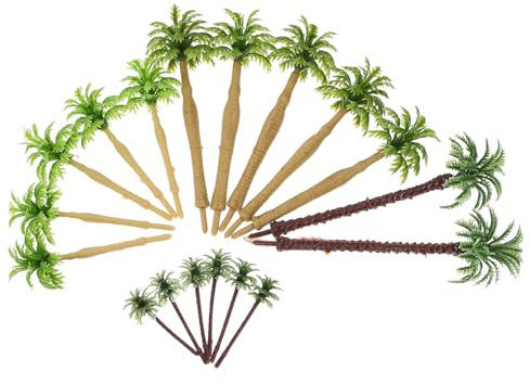 ifundom 17stücke Miniatur Palmenbaum Modell Teiliges Für Sandtisch Landschaftsdeko Künstliche Kokosnussbäume Verschiedenen Für Mikro-landschaften Und Dioramen
