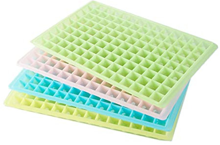OKUMEYR Molde De Hielo De Silicona Con Rejillas Bandeja Para Cubitos De Hielo Pequeña Molde Con Formas Divertidas Para Congeladores Enrejado