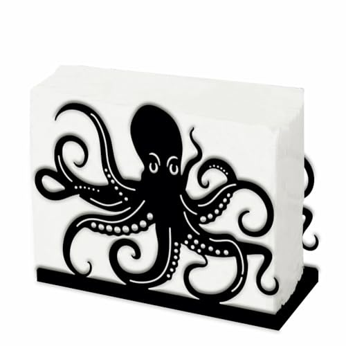 SUPERDANT Serviettenhalter In Oktopusform Für Tische Serviettenständer Aus Eisen Mit Tiermotiv Servietten Halter Mit Durchbrochenem Design Napkin Holder Mit Meeresmotiv Praktische Küche Dekor