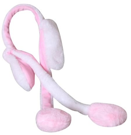 MUSISALY Bewegliches Hasenohren Haarband Plüsch Stirnband Für Erwachsene Mit Drückbaren Tierohren Ideal Für Halloween Weihnachten Cosplay Und Fotorequisiten