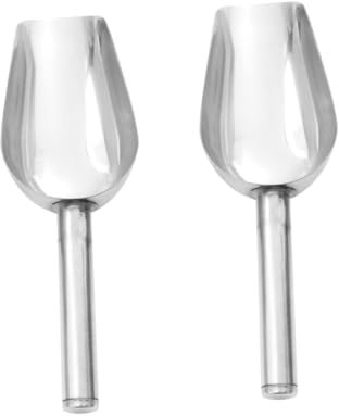 Alipis 3 Stück Edelstahl Eisschaufel Getreideschaufel Multifunktionale Mehlschaufel Für Süßigkeiten Reis Trockenfrüchte Lebensmittelmetallschaufel 19x6,5cm Für Buffet Und Haushalt