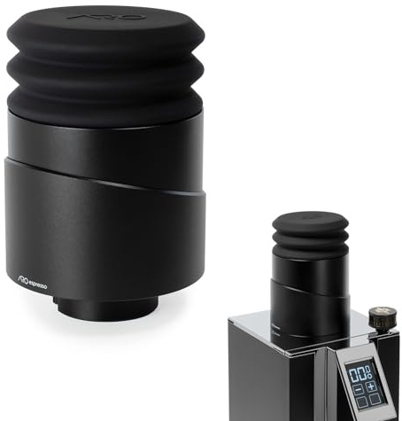 ARO Espresso™ Aluminum Single Dose Hopper with Silicone Bellows and Integrated Anti-Popcorn Baffle | Compatible with Eureka Mignon Grinders