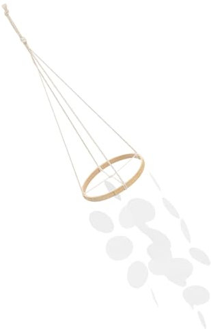 POPETPOP Shell Wind Chime Aus Natürlichen Muscheln Mit Holz Langlebige Gartendeko Für Balkon Und Wohnzimmer Dekoratives Hängendes Windspiel Für Draußen Und Drinnen Stimmungsvolle Klangdekor