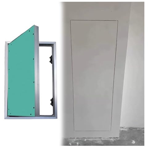Botola Ispezione Cartongesso Porta Del Pannello Di Accesso Invisibile Incassata, Pannello Di Accesso Antincendio Verniciabile E Tappezzabile, Copertura Del Foro A Parete Di Scuole/ Alberghi Che Si Apr