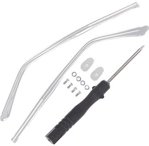 Housoutil Patillas De Repuesto Metálicas Para Gafas Antialérgicas Cristal Transparentes, Piezas De Repuesto Para Gafas Ligeras y Antideslizantes, Para Uso Diario