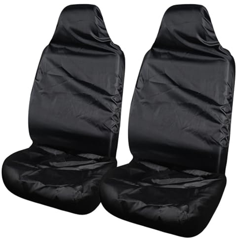 DAVBNM 2 Pcs Waterproof Car Seat Cover, Universal Waterproof Front Pair Protector Set for Cars, UK Driver Seat Protector - Premium Car Accessories