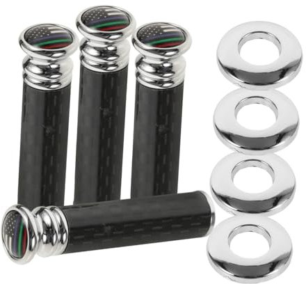 Mikinona 4 Set Serratura Auto Carbonio per Suv Furgoni e Camion Copertura Maniglia Porta con Design Elegante e Sicurezza
