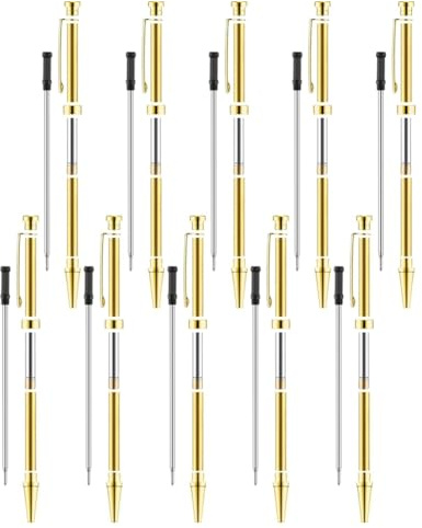 Exogio Set di 10 penne per tornitura, 7 mm, set di rotazione Slimline con accessori per tornio,