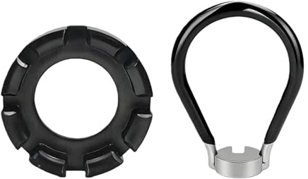 Fahrrad Speichenschlüssel Set Fahrradwerkzeuge - 8-fach Rund Speichenspanner Einzelbogen, Nippelspanner 10-15G, Fahrrad Speichen Werkzeug für Reparieren, Reifenheber Fahrrad aus Stahl, 2 Stück