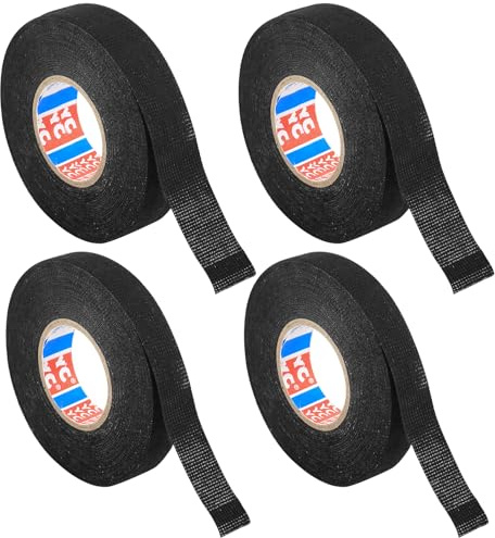 4 cintas aislantes térmicas tela para cables auto moto 15mm y 19mm ancho