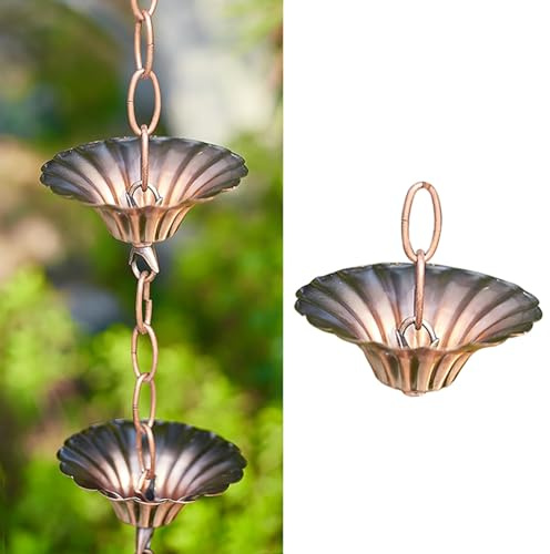 Regnkedjor För Utomhusbruk, Hängande Dekoration, Regnfångarkedja Med Krok, Regnkedjor För Lusthus/Uteplats/Trädgård, Ersättning För Stuprör,Style D-3m (10ft)