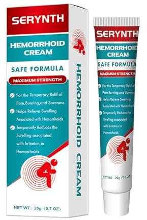 Hämorrhoiden Salbe 20g, Analpflege Creme, Zäpfchen Hemorrhoid Cream Externe, Beruhigende Creme Intimbereich, Körperpflege zur Unterstützung der Haut, Fördert die Natürliche Heilung