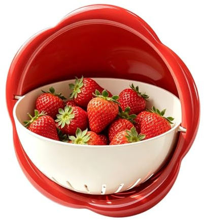 Cuenco De Lavado De Frutas Cesta Apilable Limpieza Y De