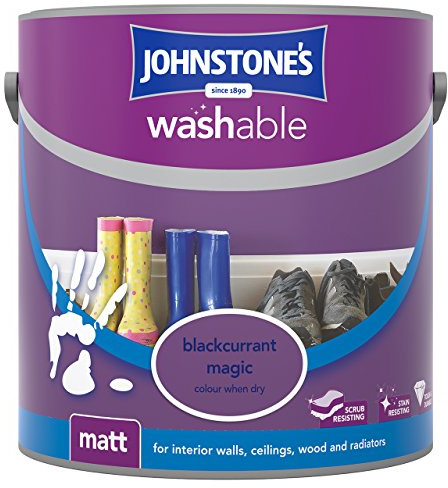 Johnstone's Washable paint washable Matt 2.5L - Blackcurrant Magic