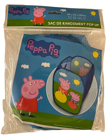 PEPPA PIG Sac de Rangement Pop Up Carré - L35xP35xH60 cm