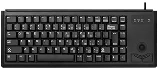 CHERRY G84-4400, Tastiera Compatta con Trackball, Layout per l'Italia (QWERTY), Cablate (Connessione USB), 2 Tasti Mouse, Switch Meccanici ML, Nero