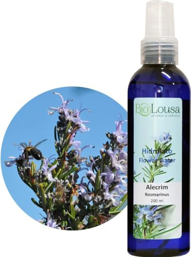 Hidrolato de Romero – Agua Floral Natural para Piel y Cabello – Tónico Facial Purificante y Estimulante – 200ml