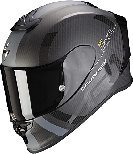 Scorpion Unisex Exo-r1 Carbon Air Mg Helm, Schwarz Matt Silber, S EU