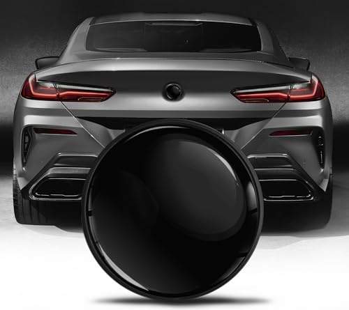 Biomar Labs Motorhaube Kofferraum Plakette Abzeichen 74 mm Kompatibel mit BMW Emblem 51148219237 Schwarz EZ 28