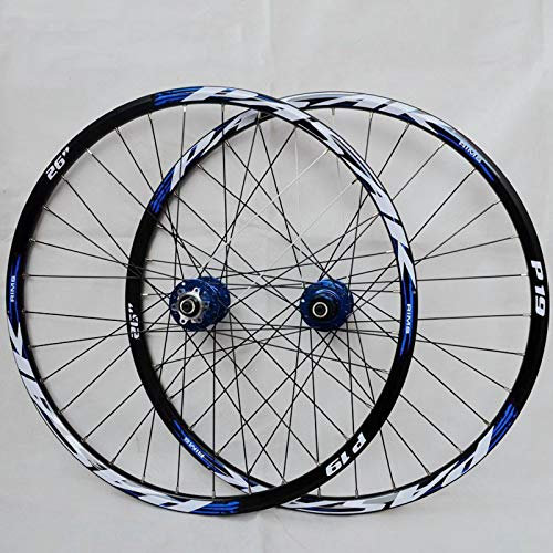 Generic 26 27,5 29 Zoll Fahrrad Laufradsatz, Ultraleichte MTB Mountainbike Laufräder, Double Layer Alufelge Schnellspanner 7 8 9 10 11 Speed Disc Bra