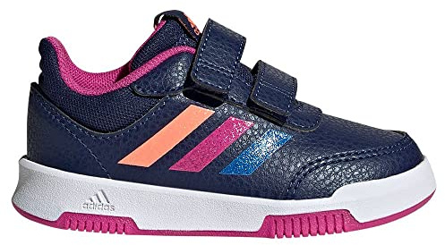 adidas Tensaur Hook And Loop Shoes, Sneaker Unisex - Bimbi 0-24, Dark Blue Lucid Fuchsia Blue Fusion, 21 EU