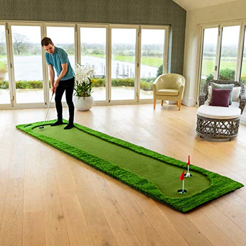 FORB Professionelle Puttingmatte – Standard 3,7m x 0,98m oder Größe XL 4m x 2m oder Größe XXL 2,7m x 6m – Eine Golf Puttingmatte für den Innen- und Außenbereich