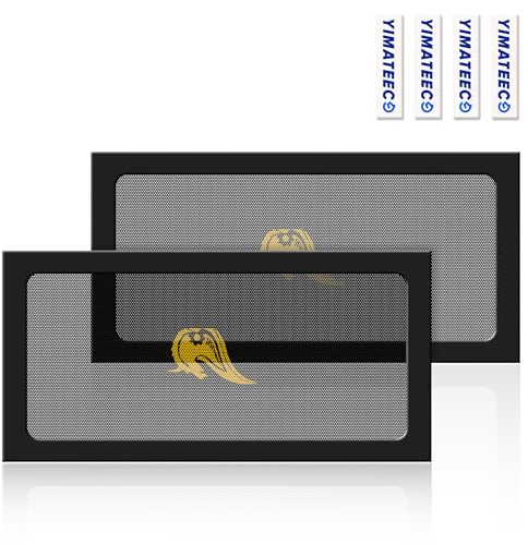 YIMATEECO PC-Dammfilter 240 mm, 2 st Magnetiskt Antidamm PVC-Fläktfilter för Datorväska PC Datorkylfilter (PVC Gentleman, 120x240 mm, 2 stycken, svart)