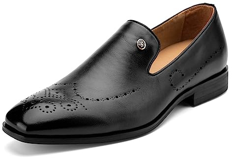 MEIJIANA Mocassini Uomo Scarpe Uomo Estive Mocassini Uomo Eleganti Comfort Slip On Scarpe, nero-03, 43 EU (10 UK)
