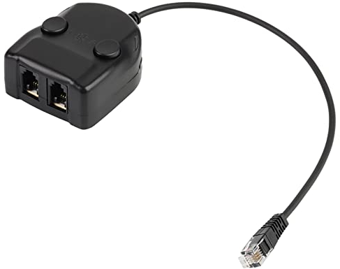 Telefon-Trainingsadapter, Zwei-Wege-Telefon-Splitter, Stecker auf 2 Buchse, Konverterkabel für Headset, für Nortel Meridican, für Norstar, für Avaya und Andere IP-Telefone