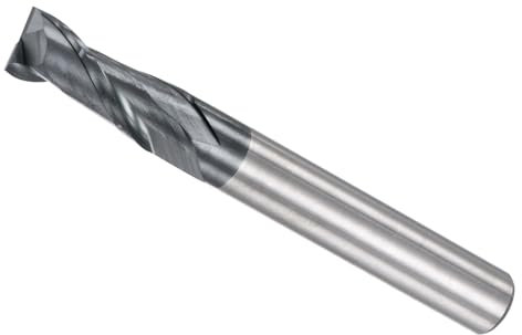 CoCud Square Nose End Mill, 6mm x 15mm Cutting 6mm Shank, AlTiN Coated P05 Carbide 2 Flutes CNC Router Bits - (Applications: for Milling Stainless Steel Hardened Steel)