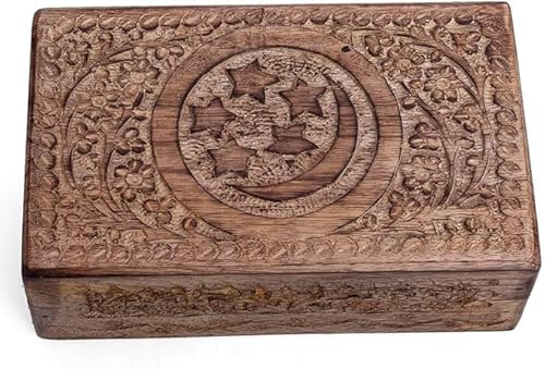 Tolle Geburtstag Geschenkideen Handgemachte dekorative Schmuckschatulle aus Holz Schmuck Organizer Andenken Box Schatztruhe Schmuckhalter Uhrenbox Aufbewahrungsbox Einweihungsgeschenke Frauen