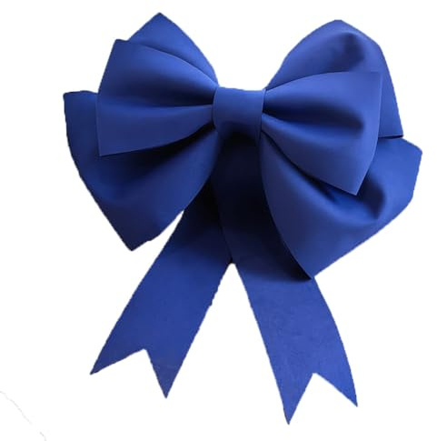 Hrlace Riesen Schleifen Große Dekoschleife Eva Schwamm Schleife Hängende Riesenschleife Weihnachtsschleifen Autoschleifen DIY Dekoschleife für Hochzeit Party Dekoration Blau 30cm