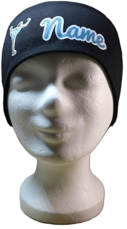 Stirnband Eiskunstlauf mit Name versch. Farben 95% Baumwolle, 5% Elasthan