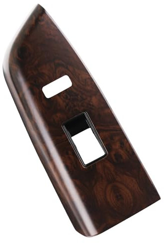 Osompar Door Window Switch Bezel Front Right Passenger Side Compatible with Toyota Tundra 2007-2013 Sequoia 2010-2017 Brown Wood