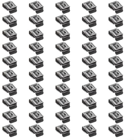 50 Stück Edelstahl-Verdrahtungsrahmen-Clips für sichere PV-Modul-Kabelmanagement-Lösungen
