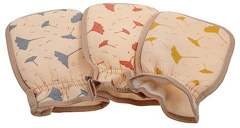 minkissy 3pcs Thickened Bathing Towel Exfoliating Scrub Body Cleaning Glove Shower Scrubber Mitt Comfortable Bathing -friendly Material