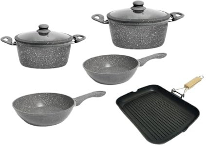 BAVARIA BATTERIA 7PZ GRIGIA INDUZIONE