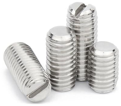 Aqxyhjk 2/50 M1,2 M1,4 M1,6 M2M2,5 M3 M4 M5 M6 M8 M10 M12 GB73 DIN551 Edelstahl Schlitzkopf flaches Ende Madenschraube ohne Kopf(35mm)