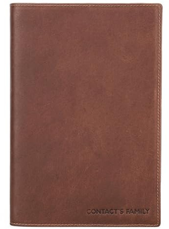 Qusedwey Retro-Leder-Buchhülle, Schutzhülle mit Stifthalter, Business-Notizblock, Notizbuch, Bücherregal, Büro, Schulbedarf, Einfach zu Verwenden, A5