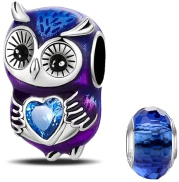 LNQOBU Silber 925 Charms Anhänger für Armbänder Kompatibel mit Pandora Europäischen Armbändern und Halskette （Mit Spacer Beads）