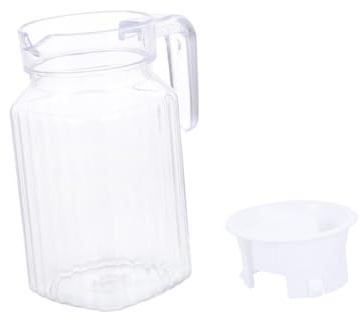 Alipis 2pcs Cold Water Pitchers Plastic Juice Beverage Pitchers with Lid Large Capacity Carafe Coolers for Home Use