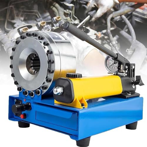 Macchina crimpatrice idraulica azionata manualmente, crimpatrice per tubi flessibili con 7 set di matrici, crimpatrice manuale per utensili di pressatura tubi, per escavatori, automobili, macchinari