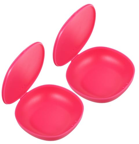 NIYANGLE Custodia per Coppette Mestruali 2 Pezzi in Silicone Rosa, Design Compatto e Portatile per Conservare e Trasportare Praticità